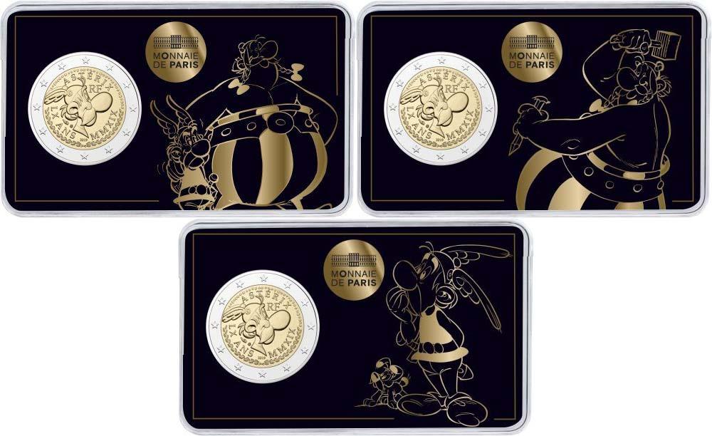 FRANCIA 2019 2 € 60° di Asterix BU in coin car