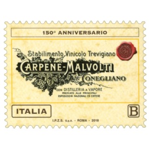 ITALIA - 2018 - 150° della Carpené Malvolti - 1 v. con codice a barre
