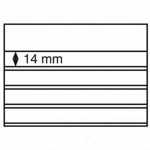 LEUCHTTURM - Cartoncini neri da 158x113 mm a 4 strisce in PVC con foglio protettivo trasparente - 100 pz.