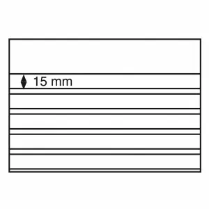 LEUCHTTURM - Cartoncini con 5 listelli trasparenti - 50 pz.