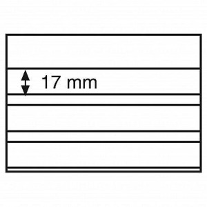 LEUCHTTURM - Cartoncini neri da 148x105 mm a 3 strisce in PVC con foglio protettivo trasparente - 100 pz.