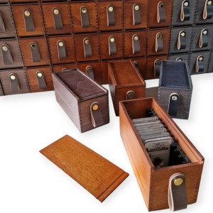 Box in legno impilabile per monete certificate in slabs 1
