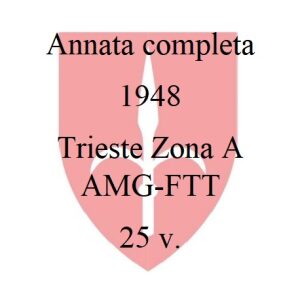 1948 Annata completa 25 v. Trieste A