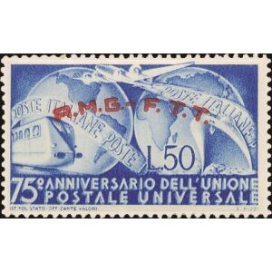 1949 75° dell Unione Postale Universale 1 v. Trieste A