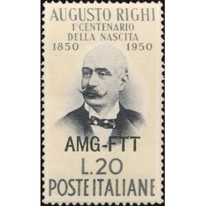1950 100° della nascita di Augusto Righi 1 v. Trieste A