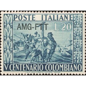 1951 500° della nascita di Cristoforo Colombo 1 v. Trieste A