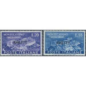1951 Abazzia di Montecassino 2 v. Trieste A