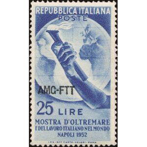 1952 Mostra d Oltremare 1 v. Trieste A