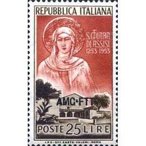 1953 700° della scomparsa di Santa Chiara 1 v. Trieste A