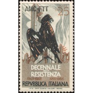 1954 10° della Resistenza 1 v. Trieste A