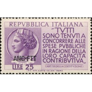 1954 Propaganda per la denuncia dei redditi 1 v. Trieste A