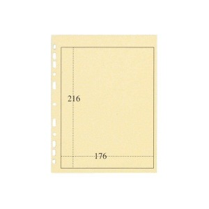 ABAFIL - Fogli avorio MINI POCKET a 1 listello da 176x216 mm - 10 pz.